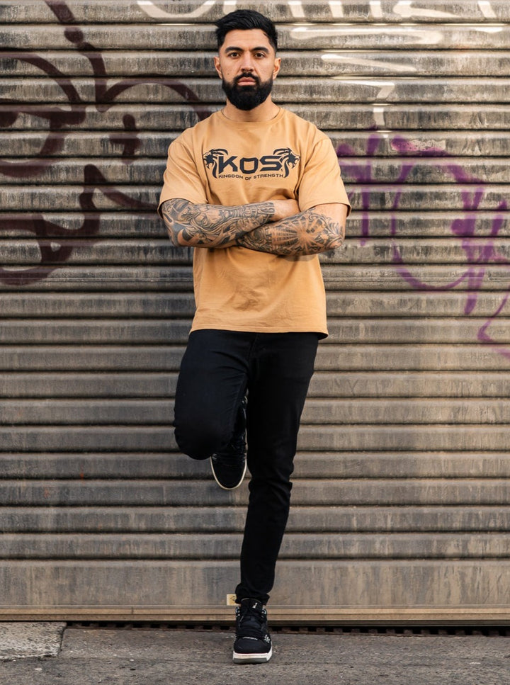 ORIGIN OVERSIZED TEE - DESERT SAND - UNISEX