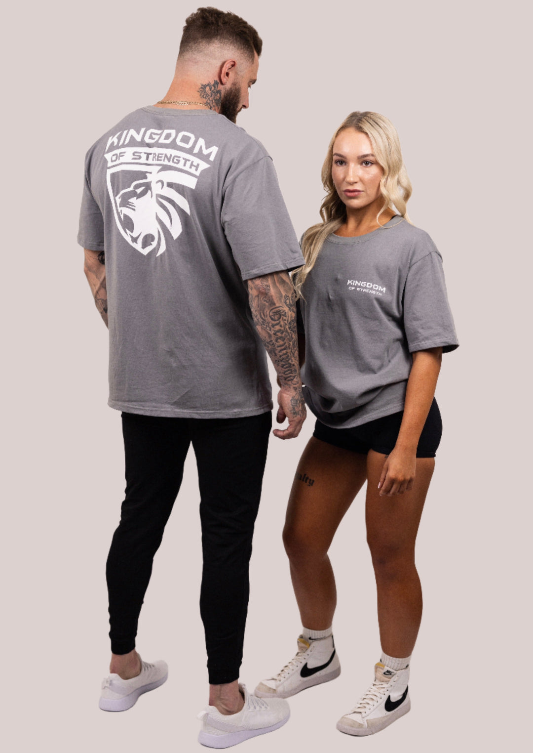 ROYAL OVERSIZED TEE - GREY - UNISEX