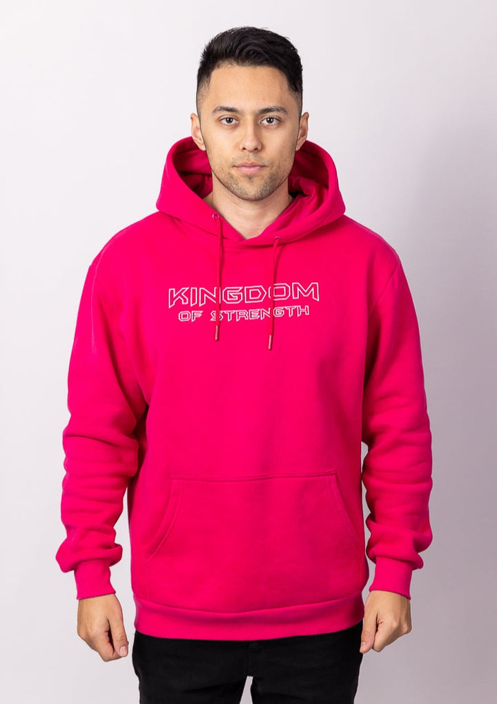 OUTLINE HOODIE / JUMPER - MAGENTA - UNISEX