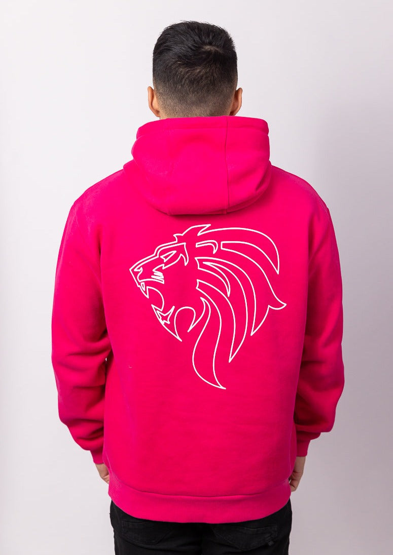 OUTLINE HOODIE / JUMPER - MAGENTA - UNISEX