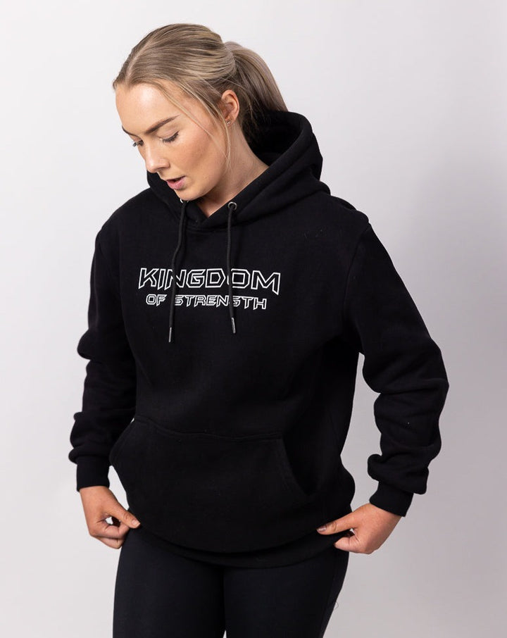 OUTLINE HOODIE / JUMPER - BLACK - UNISEX