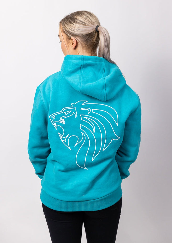 OUTLINE HOODIE / JUMPER - TURQUOISE - UNISEX