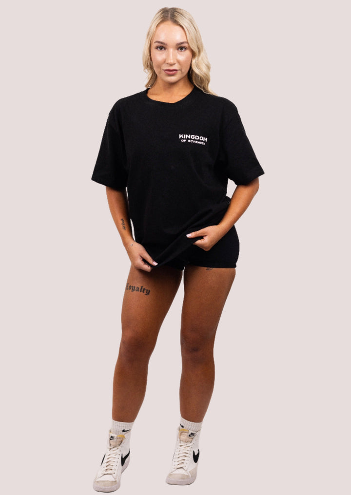 ROYAL OVERSIZED TEE - BLACK - UNISEX