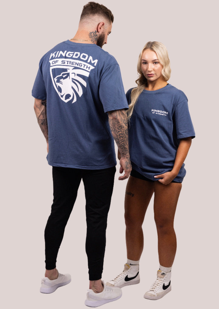 ROYAL OVERSIZED TEE - MIDNIGHT BLUE - UNISEX