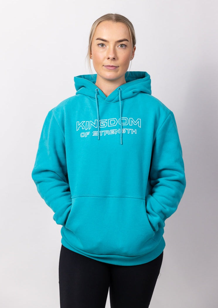 OUTLINE HOODIE / JUMPER - TURQUOISE - UNISEX