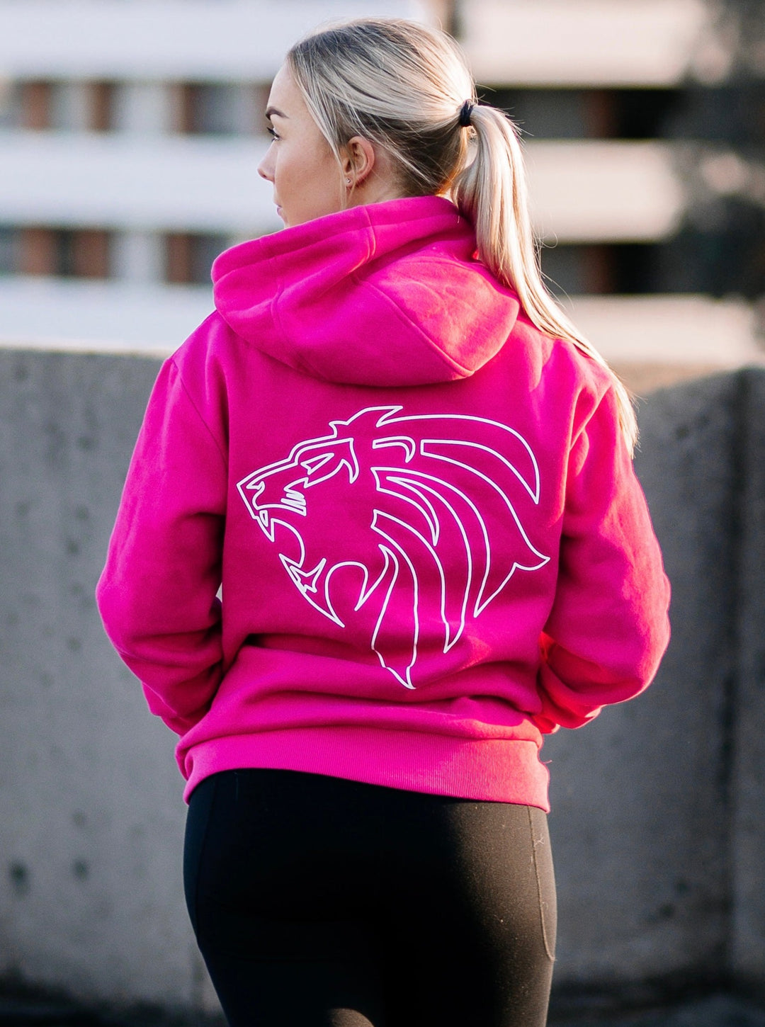 OUTLINE HOODIE / JUMPER - MAGENTA - UNISEX