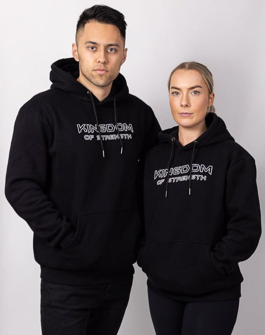 OUTLINE HOODIE / JUMPER - BLACK - UNISEX