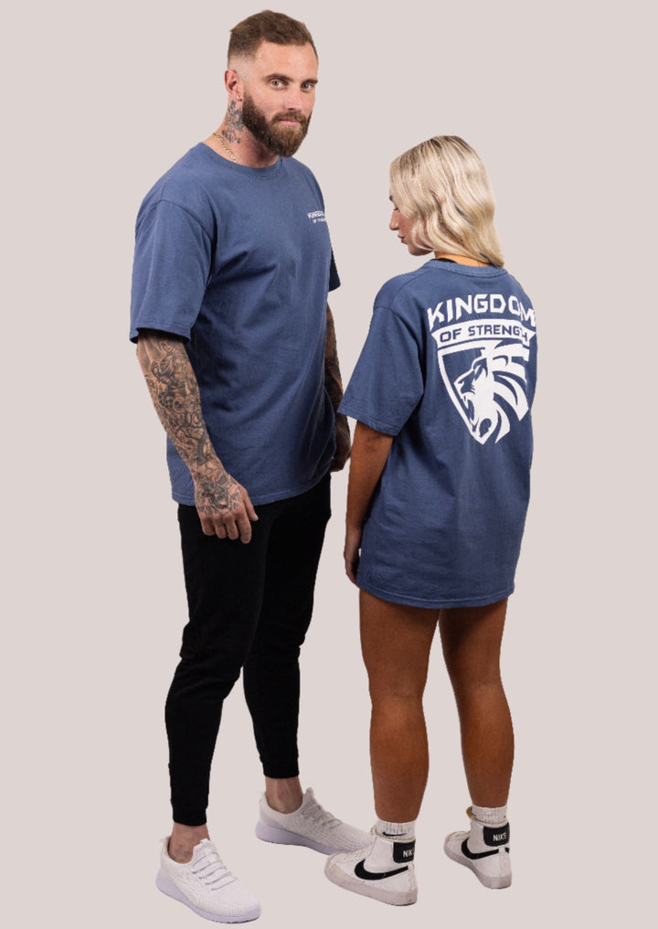 ROYAL OVERSIZED TEE - MIDNIGHT BLUE - UNISEX