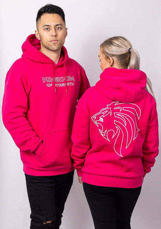 OUTLINE HOODIE / JUMPER - MAGENTA - UNISEX