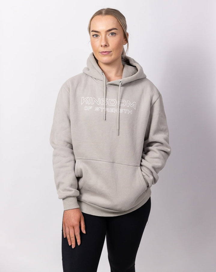 OUTLINE HOODIE / JUMPER - GREY COFFEE - UNISEX