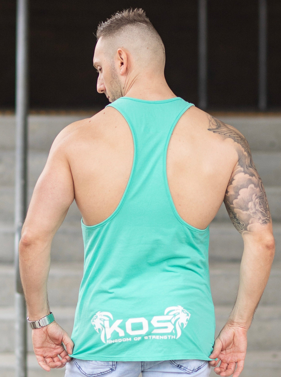 ROAR RACER BACK / STRINGER - FOREST TEAL