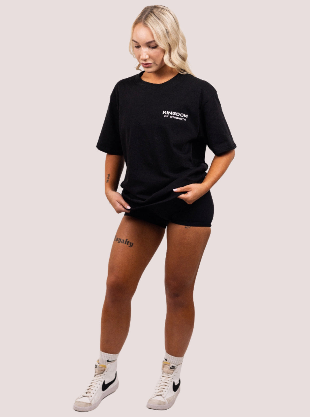 ROYAL OVERSIZED TEE - BLACK - UNISEX