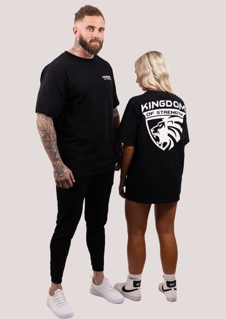 ROYAL OVERSIZED TEE - BLACK - UNISEX