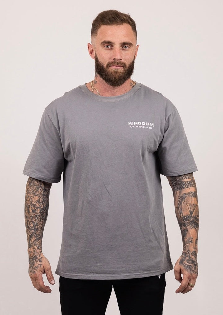 ROYAL OVERSIZED TEE - GREY - UNISEX