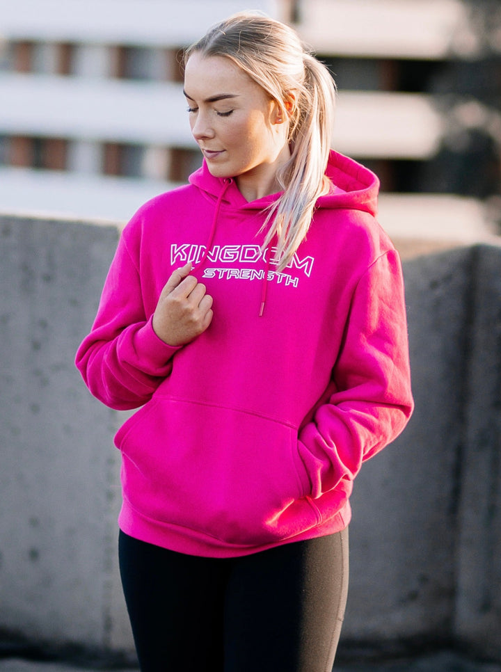 OUTLINE HOODIE / JUMPER - MAGENTA - UNISEX