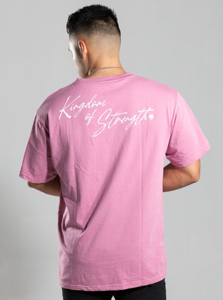 SCRIPT OVERSIZED TEE - PINK LEMONADE - UNISEX