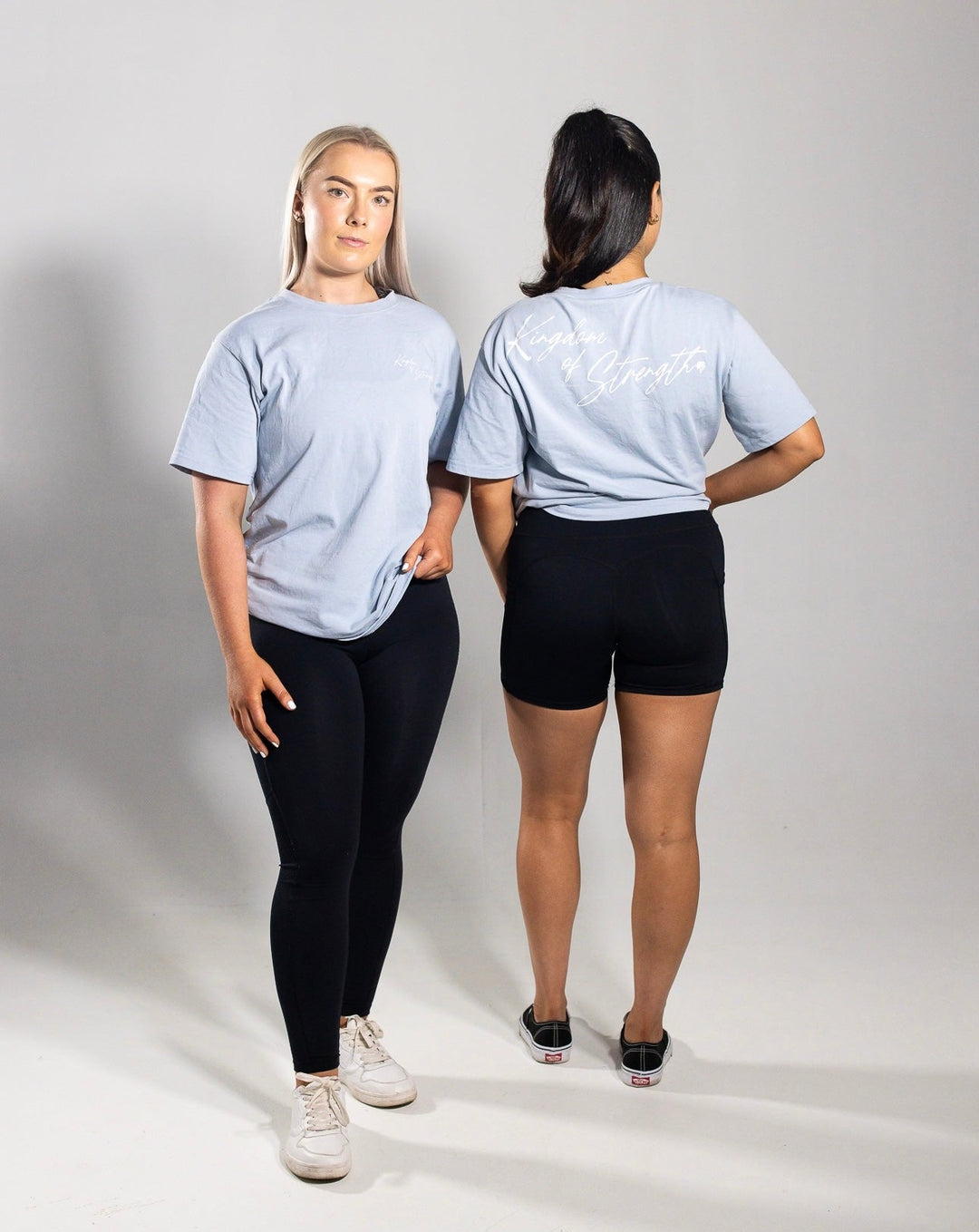 SCRIPT OVERSIZED TEE - PALE BLUE - UNISEX