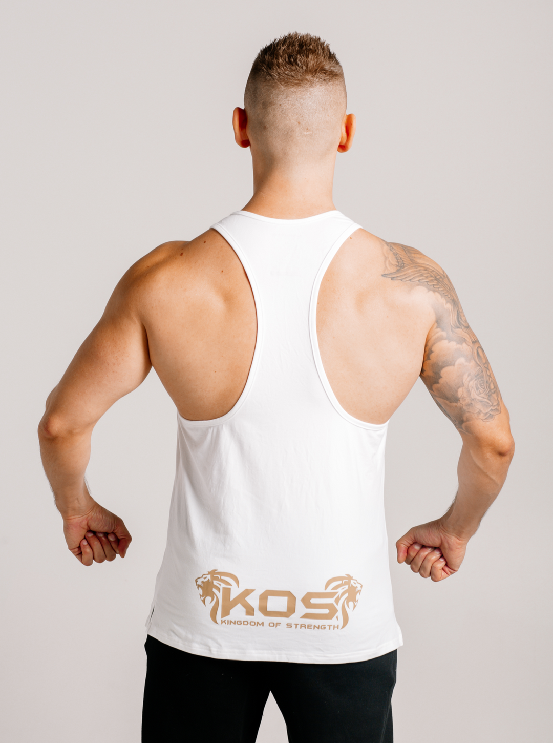 ROAR RACER BACK / STRINGER - WHITE